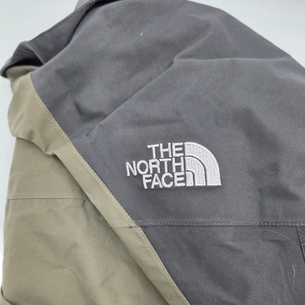 The North Face HyVent‎ Mens XL Full Zip Jacket Khaki Black Waterproof Outdoor